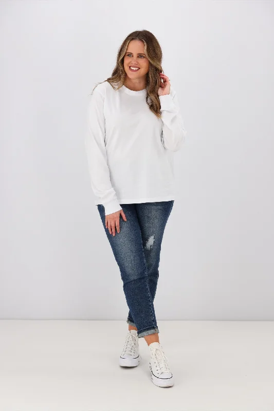 As Colour Dice Long Sleeve Tee White