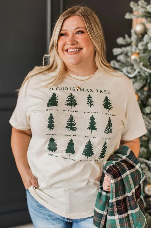 "O Christmas Tree" Graphic Tee- Cream