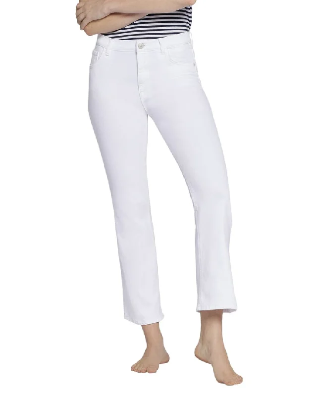 Current/Elliott The Boulevard Optic White Bootcut Jean