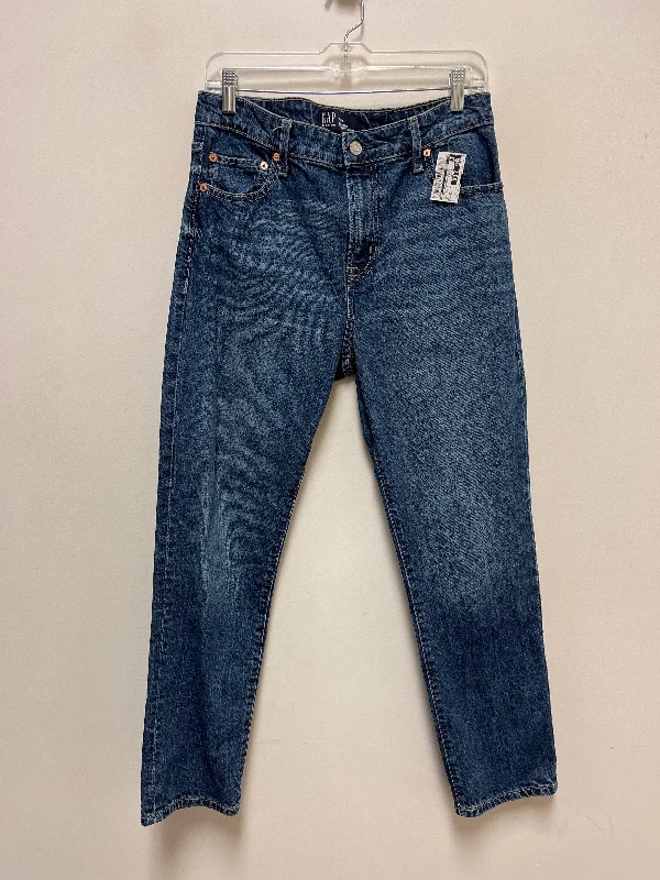 Jeans Boyfriend By Gap In Blue Denim, Size: 10