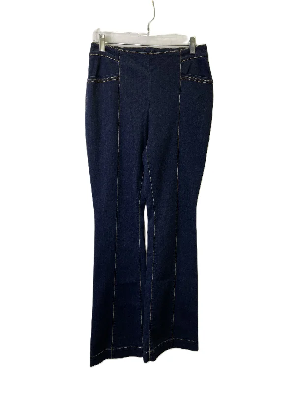 Jeans Flared By Inc In Blue Denim, Size: 8