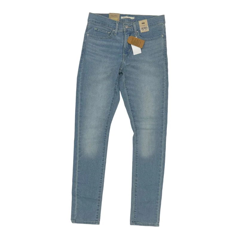 Jeans Skinny By Levis In Blue Denim, Size:14