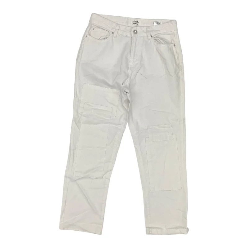 Jeans Straight By Kensie In White Denim, Size:4