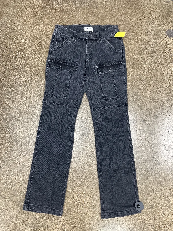 Jeans Straight By We The Free In Black Denim, Size: 8