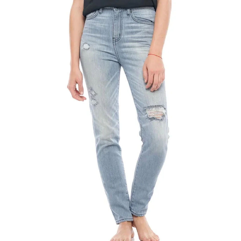 Joan High Waisted Skinny Jean In Light Blue