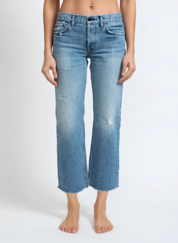 Low Rise Straight Denim In Berkley