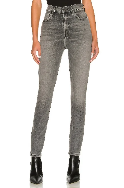 Pinch Waist Skinny Jean In Interlude