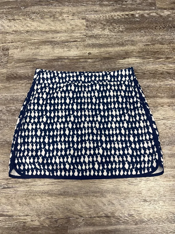 Athletic Skort By Vineyard Vines In Blue & White, Size: 10