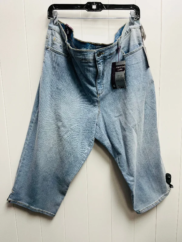 Blue Denim Capris Gloria Vanderbilt, Size 18