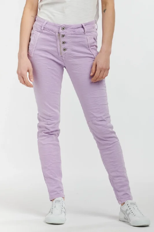 Button Jeans By Italian Star - Orchid