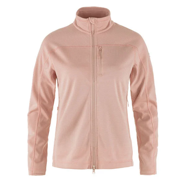 Fjallraven Womens Abisko Lite Fleece Jacket Chalk Rose