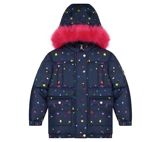 Girls Star Sprinkled Nordic Coat