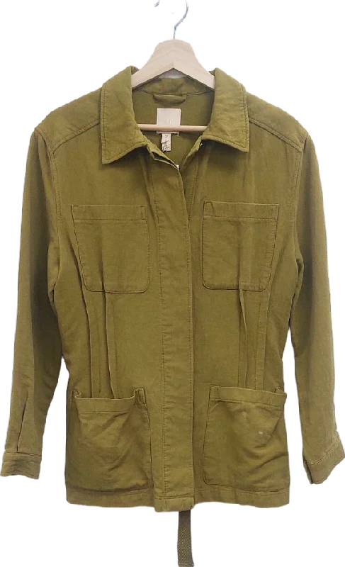 H&M Green Utility Jacket UK 8