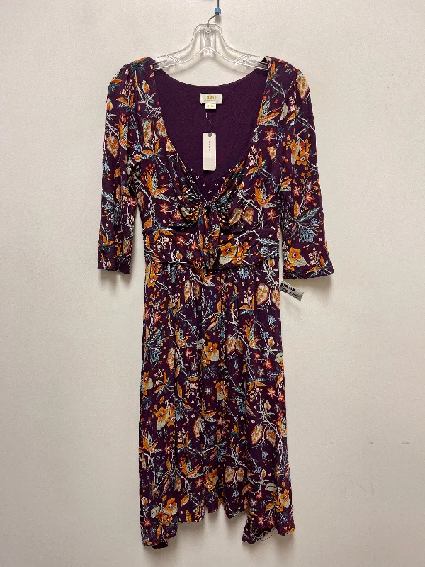 Dress Casual Midi By Maeve In Purple, Size: S