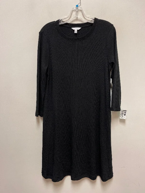 Dress Casual Midi By Time And Tru In Black, Size: M