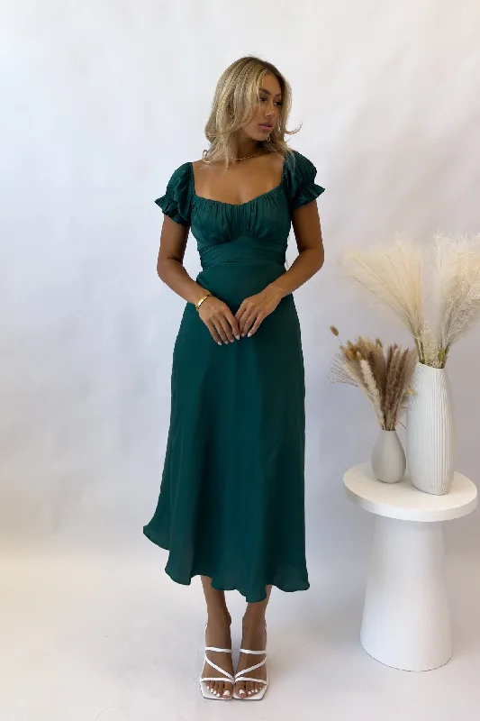 Ellison Midi Dress - Green