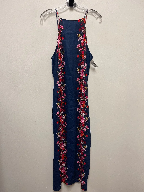 Dress Casual Maxi By Anthropologie In Navy, Size: L