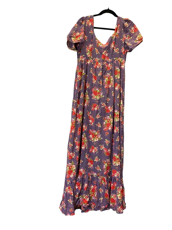 Dress Casual Maxi By Cmc In Floral Print, Size: L