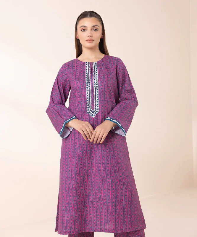 Embroidered Khaddar Shirt