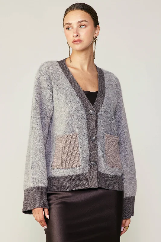 Contrast Pocket Cardigan