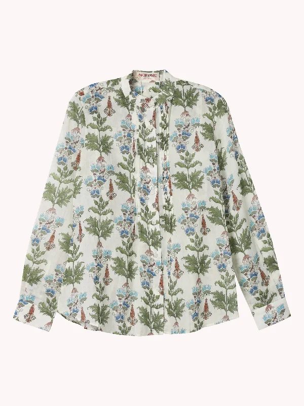 CHIARA COTTON PERSIAN BOTANIC BLOUSE