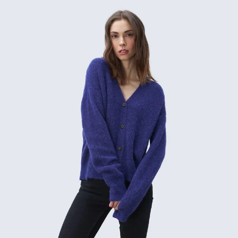 Clara Cardigan (Rich Amethyst)