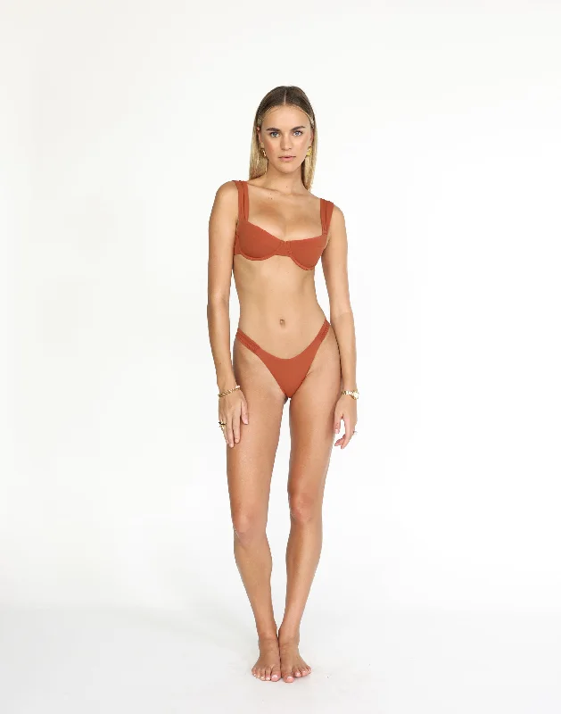 Layla Balconette Bikini Top (Paprika)