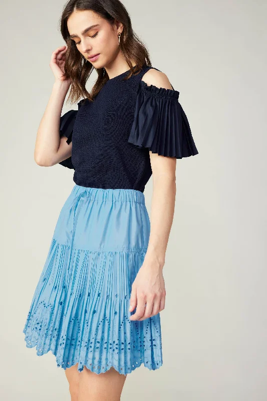 Scallop Eyelet Skirt