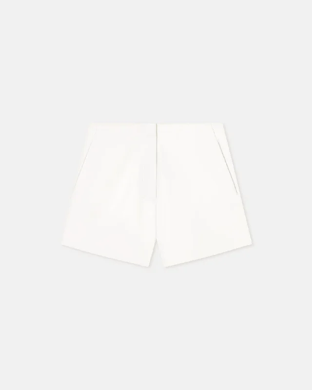 Elza - Okobor™ Alt-Leather Shorts - White