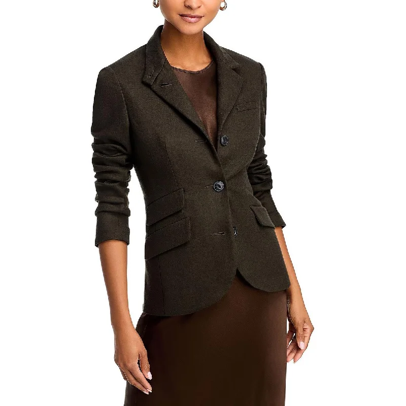 Slade Womens Wool Three-Button Suit Jacket